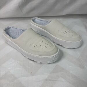 Nike AF1‎ Lover XX Women's Mules White Suede Size 8.5 Casual Shoes